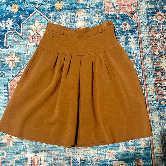 Lacoste Burnt Siena A-line Midi Skirt - Picture 4 of 5